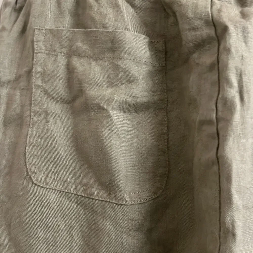 ✨Quince 100% European Linen Washed Olive Sz Small Pants✨